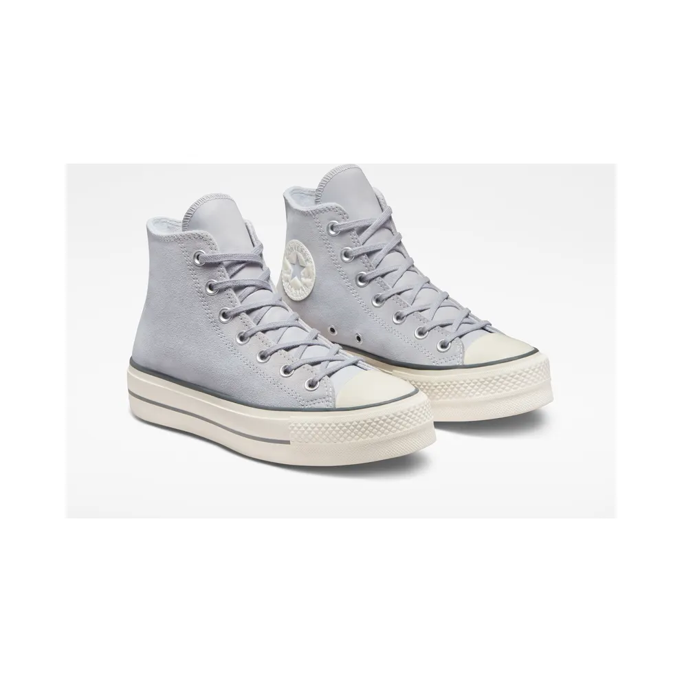 Converse Chuck Taylor All Star Lift Platform Suede Gravel/iron Grey/egret