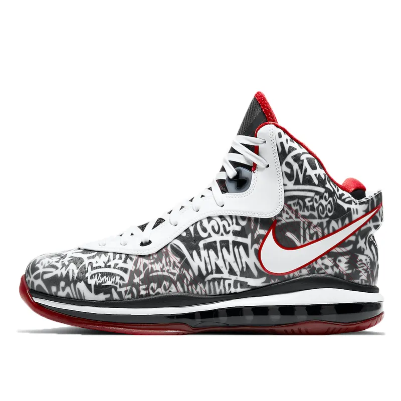 Nike LeBron 8 Graffiti White/University Red-Black (DD8306-001)
