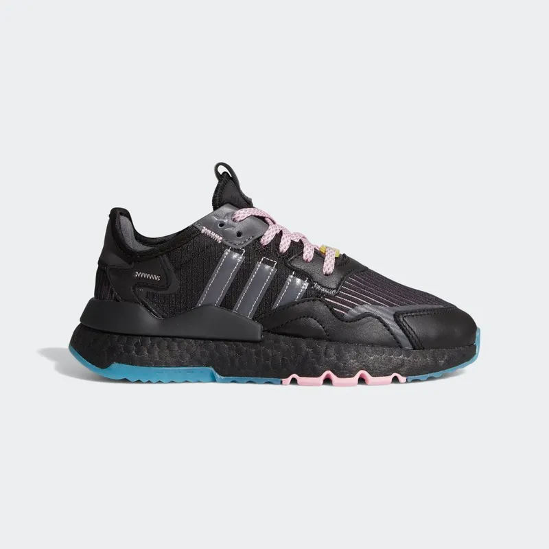 adidas Nite Jogger Ninja Core Black (GS) Core Black/Grey Five/Blue Glow (FY0176)