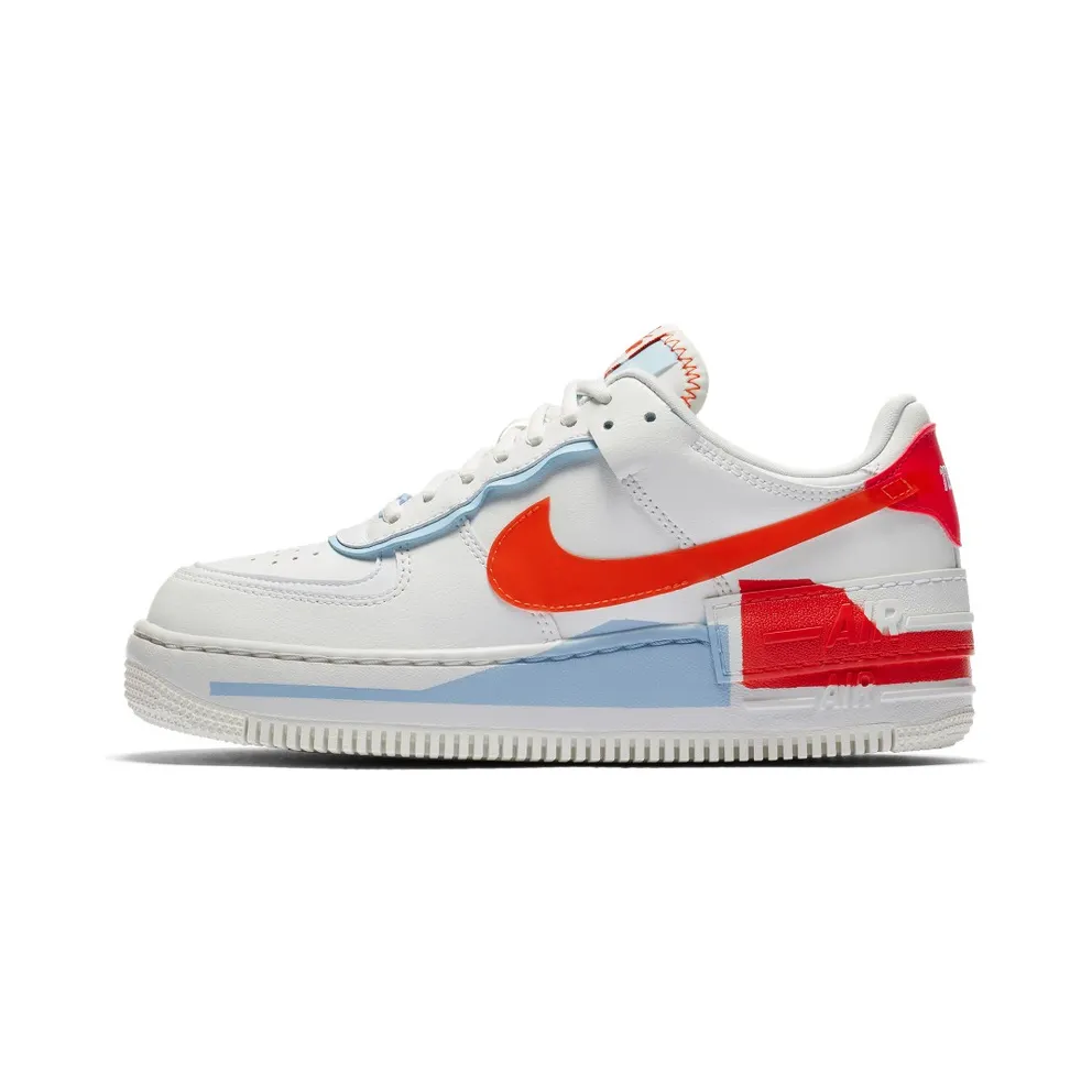 Nike Air Force 1 Shadow Summit White Team Orange (W) (2020) (CQ9503-100)