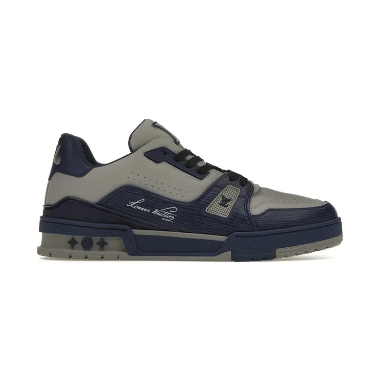 Louis Vuitton LV Trainer Marine Grey (1AA6UZ)