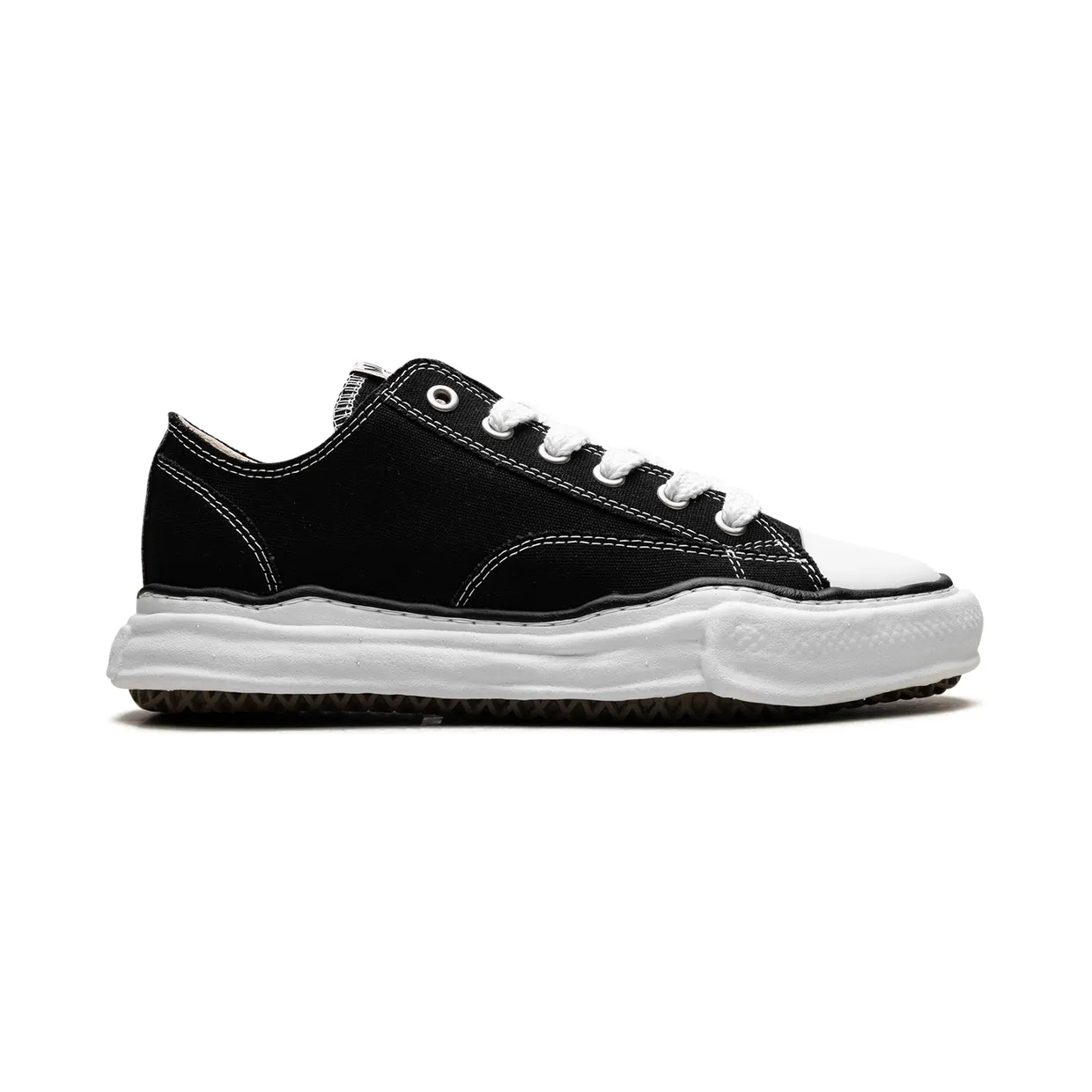 Maison Mihara Yasuhiro Peterson OG Sole Canvas Low “BLACK” (A01FW702-BLK) (5)