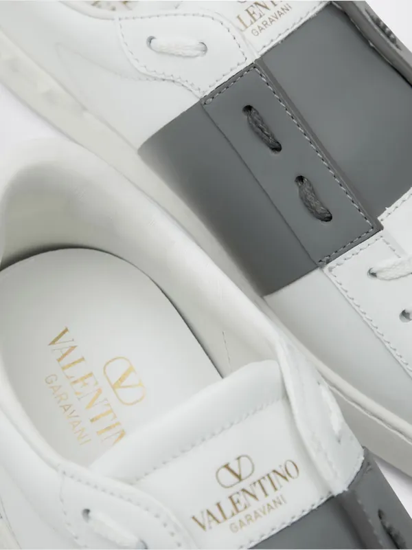 Valentino garavani Open Leather Sneakers Yellow Cream (8Y0S0830BLU3DR) (4)
