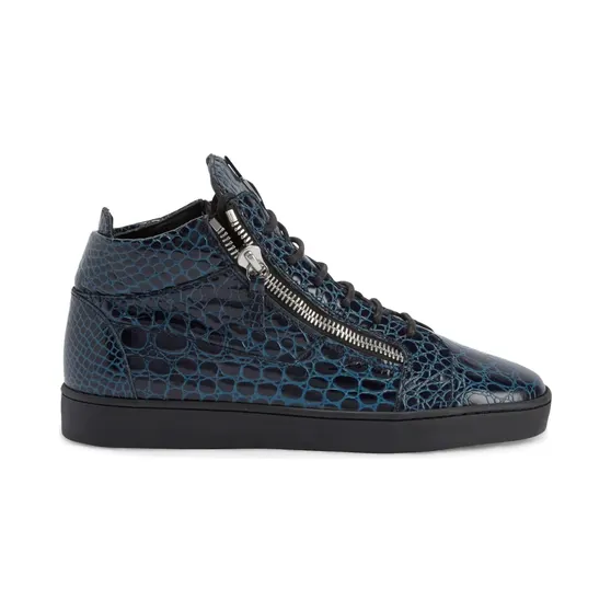 Giuseppe Zanotti Kriss met krokodillen-reliëf “Black” (RU10072K51)