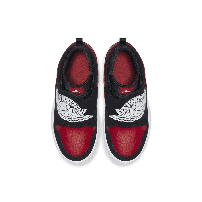 Jordan Sky 1 Bred (PS) Black/White-Gym Red (BQ7197-001)