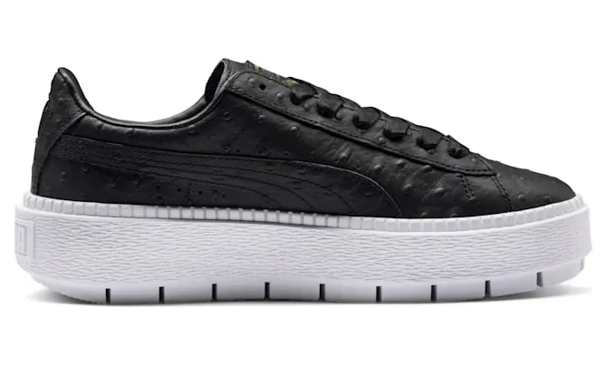 Puma PLATFORM TRACE OSTRICH “Black Ostrich” (366684-01)