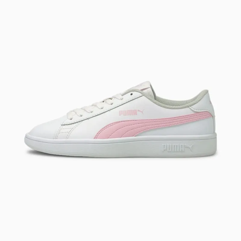 PUMA Smash V2 Youth White/Pink Lady (365170-28)