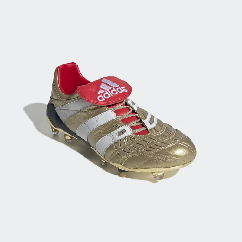 adidas Predator Accelerator FG 25 Year Pack Zidane Gold Metallic/Running White/Scarlet (F37076)
