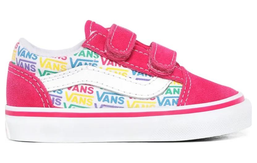 VANS Rainbow Vans Old Skool V Schoenen Voor Peuters (Roze)