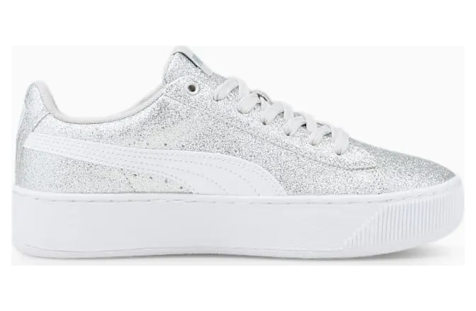 Puma Vikky Platform meisjes Zilver/Grijs/Wit (366856-12)