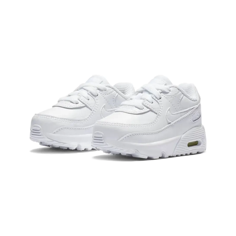 Nike Air Max 90 Leather Triple White (TD) White/Metallic Silver-White-White (CD6868-100)