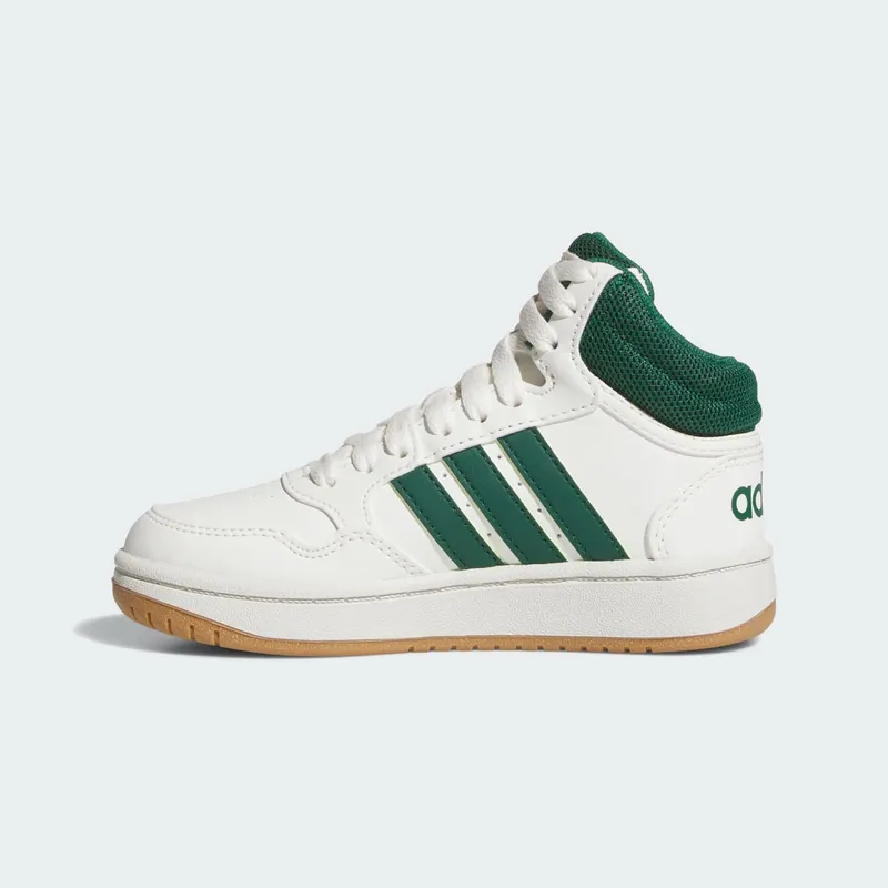 adidas Hoops Mid Core White Collegiate Green Gum (JS4134)