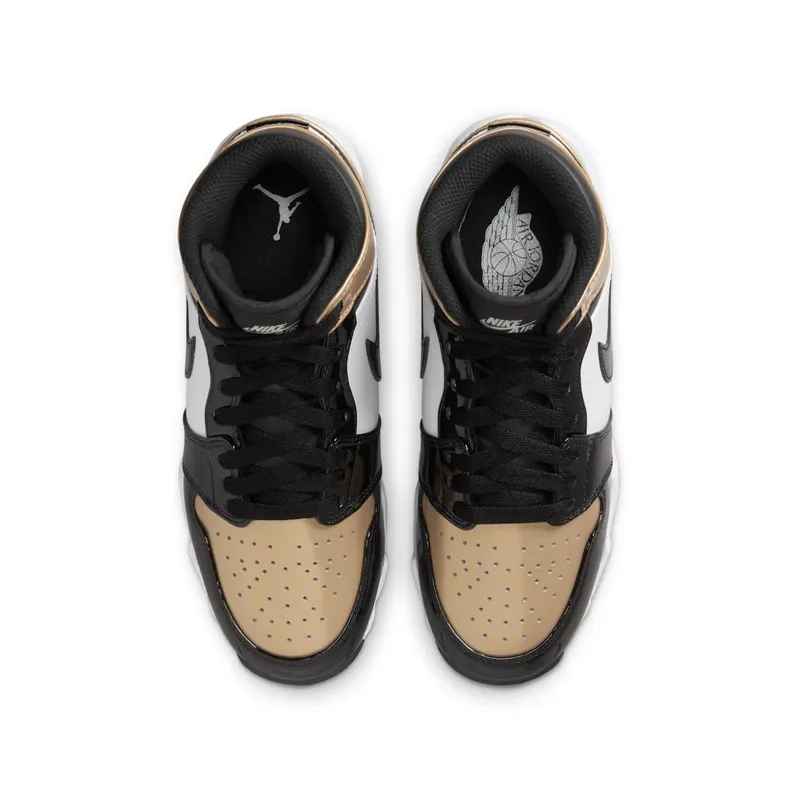 Jordan 1 Mid Cleat Patent Gold Toe (HF6883-701)