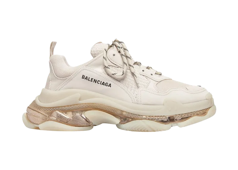 Balenciaga Triple S Clear Sole Beige (W) (544351W2GA19710)