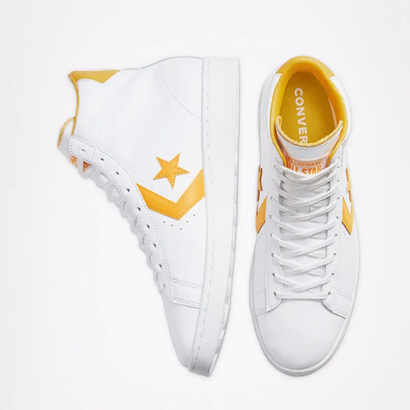 Converse Pro Leather Hi White Amarillo White/Amarillo-White (166812C)