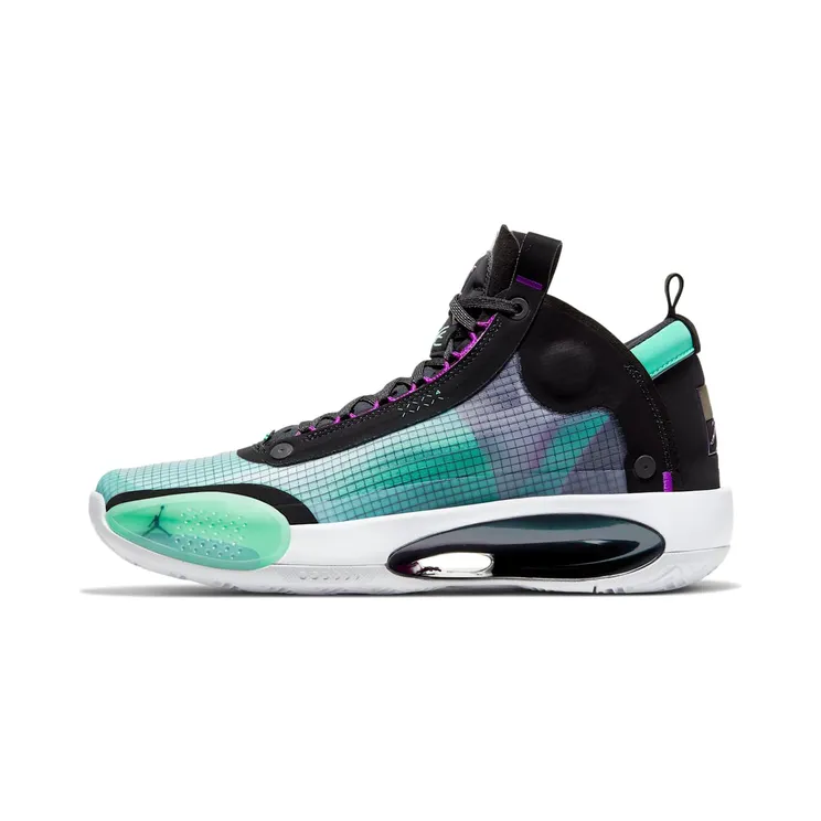 Jordan XXXIV Blue Void – “Black / White / Blue / Green / Purple”