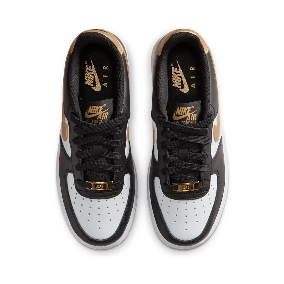 Nike Air Force 1 Low Black White Metallic Gold (CT3839-009)