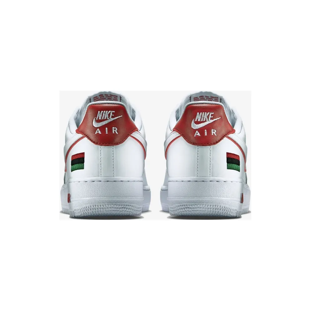 Nike Air Force 1 Low BHM (2015) White/University Red/White (739389-100)
