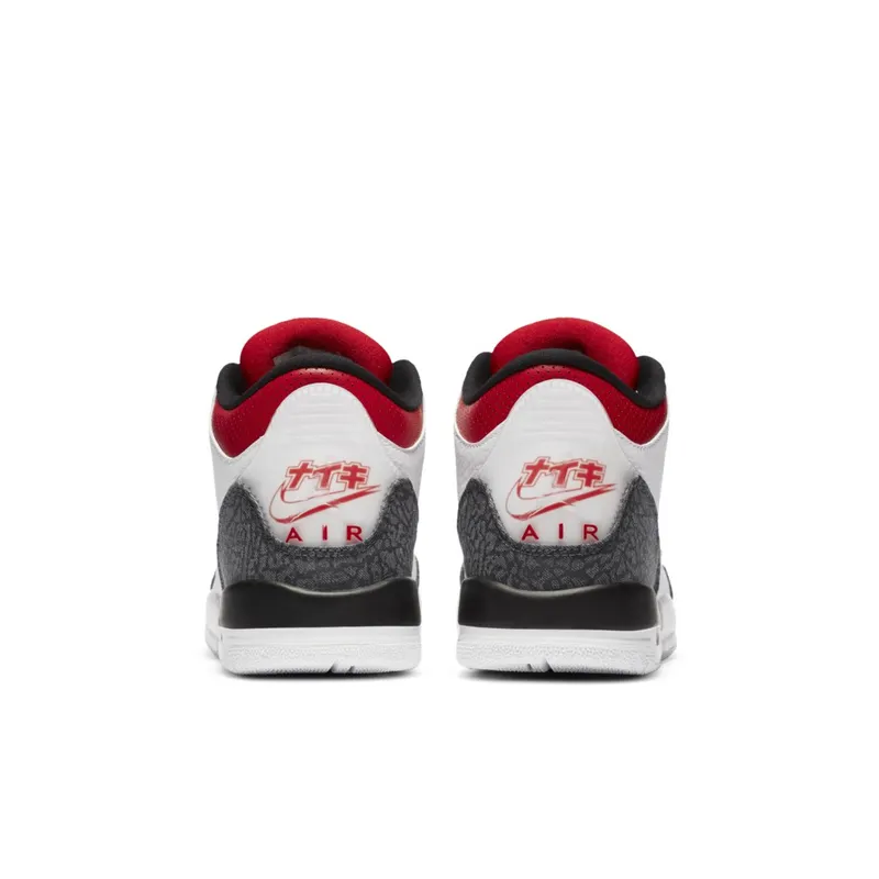 Jordan 3 Retro SE-T JP Fire Red Denim (GS) White/Fire Red-Black (DB4169-100)