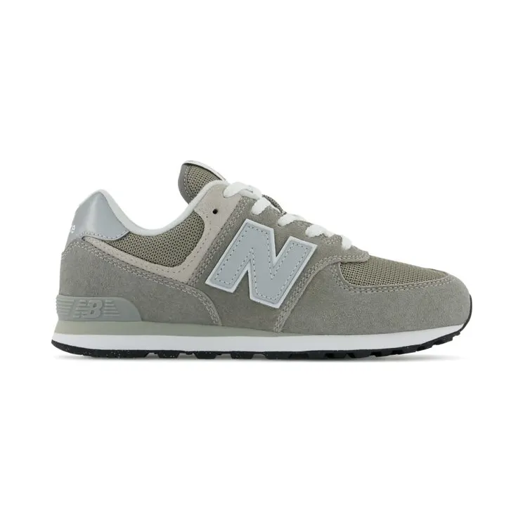 New Balance Kids Grey 574 Big Kids Sneakers (GC574EVG)