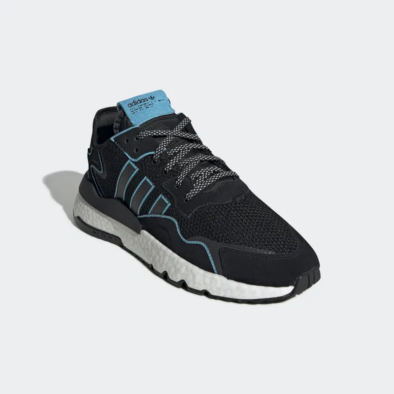 adidas Nite Jogger Core Black Bright Cyan Core Black/Bright Cyan/Cloud White (FV3591)