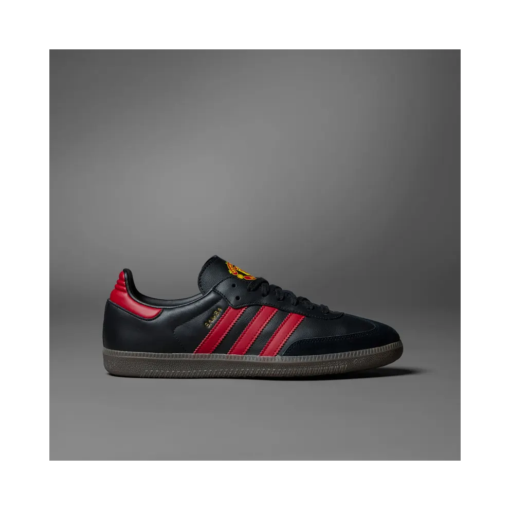 Adidas Samba Team Core Black / Real Red / Gum (HQ7030)