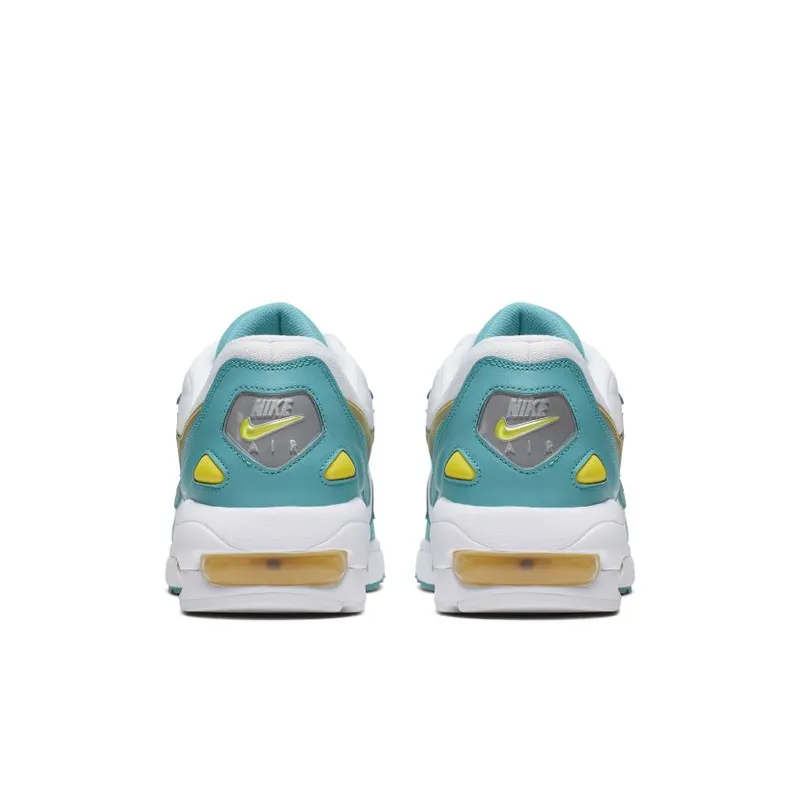 Nike Air Max 2 Light ‘Teal Nebula’ White/Teal Nebula-Metallic Silver-Dynamic Yellow (AO1741-105)