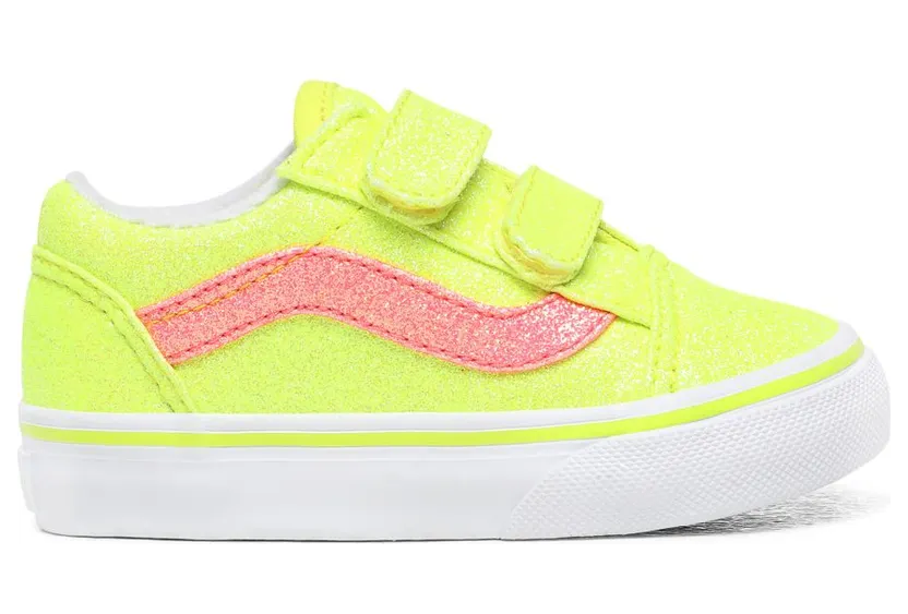 Vans Old Skool V Yellow Glitter (TD)