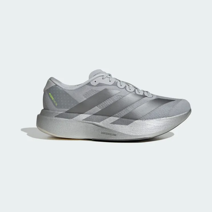 adidas Adizero Evo SL “Silver Metallic / Iron Metallic / Halo Silver” (JR3419)
