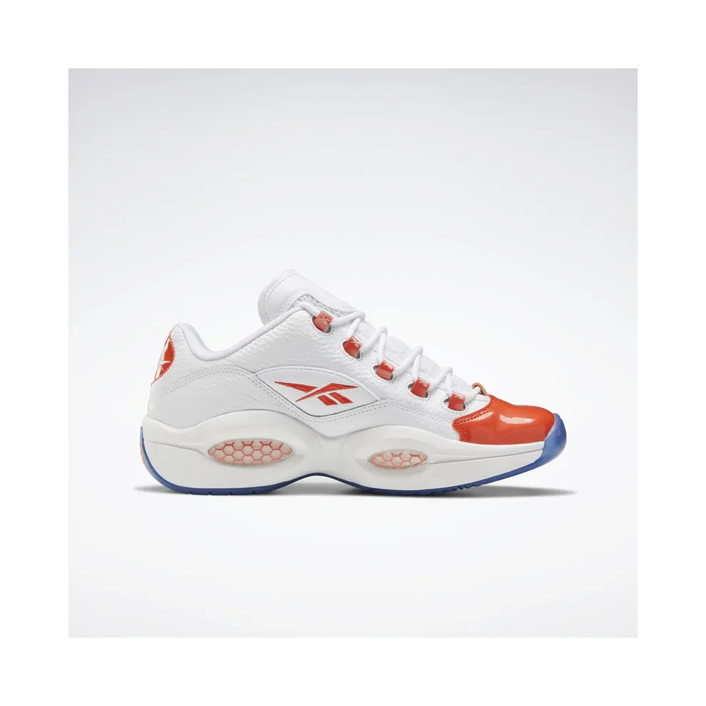 Reebok Question Low Patent Toe Orange White/Vivid Orange-Reebok Ice (Other Brands Other)