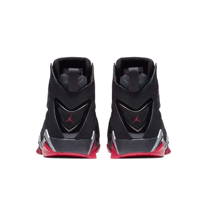Jordan True Flight Black/Gym Red-Metallic Silver (342964-001)