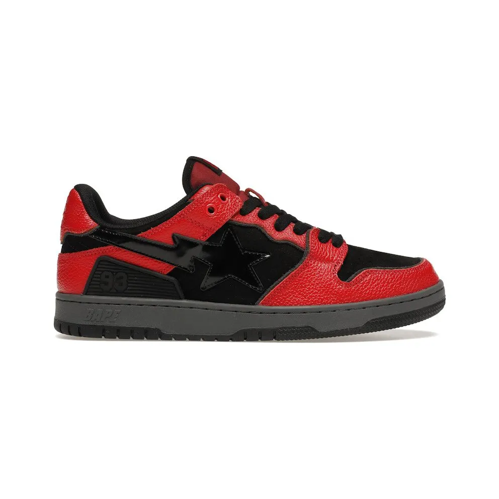 A Bathing Ape Bape SK8 Sta Red Black (001FWH801003-RED)