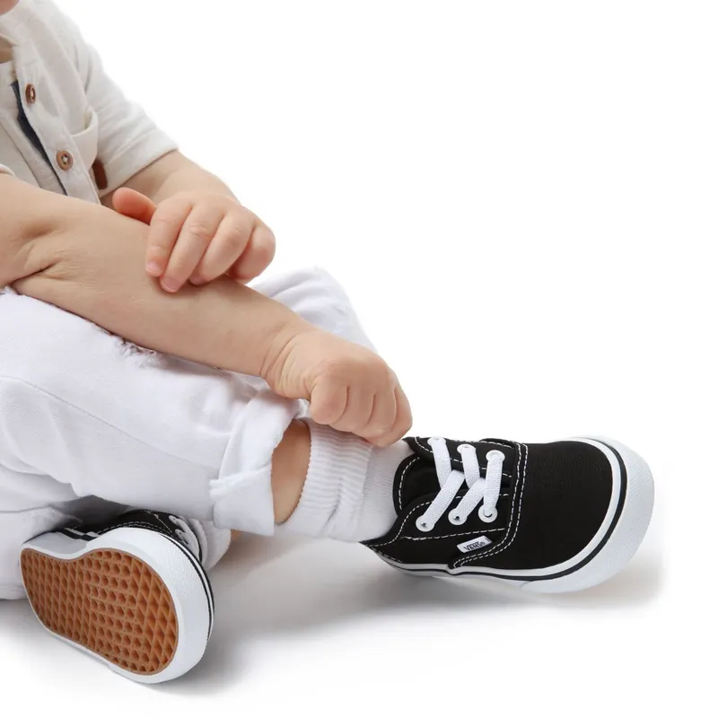 VANS Elastic Laces Authentic Peuterschoenen (Zwart)