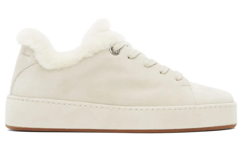 Loro Piana Off-White Fur & Suede Winter Nuages Sneakers (FAI8665)