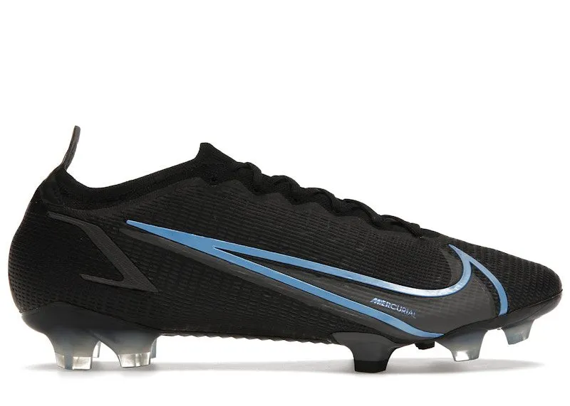 Nike Vapor 14 Elite FG Flyknit Black Iron Grey Blue (CQ7635-004)