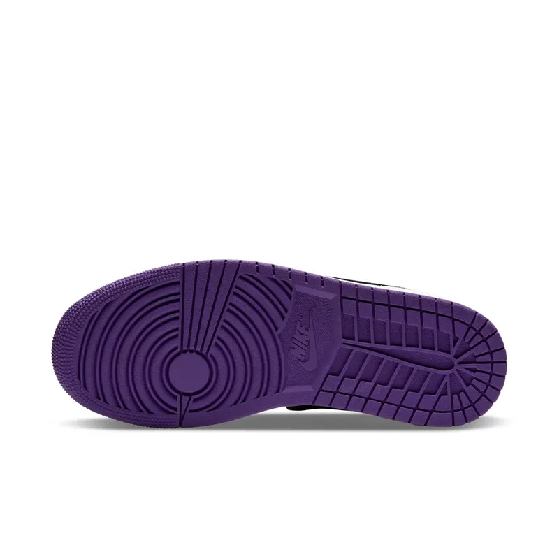 Jordan 1 Mid SE Purple White/Black-Light Solar Flare Heather-Varsity Purple (852542-105)