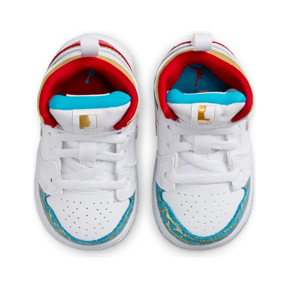 Jordan 1 Mid Sneaker School NC to Chi (FB2211-100)