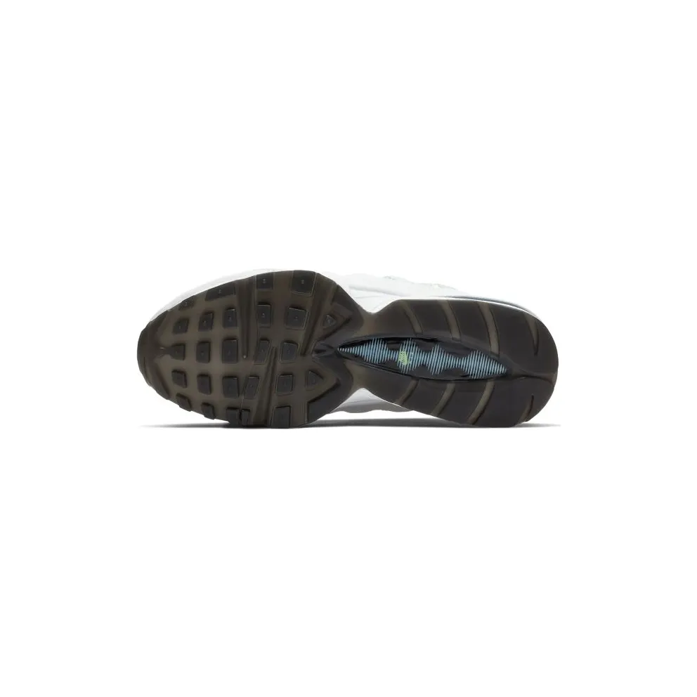 Nike Air Max 95 LV8 White Blue Glaze Black (GS) White/Blue Gaze-Lime Blast-Black (BQ7218-100)