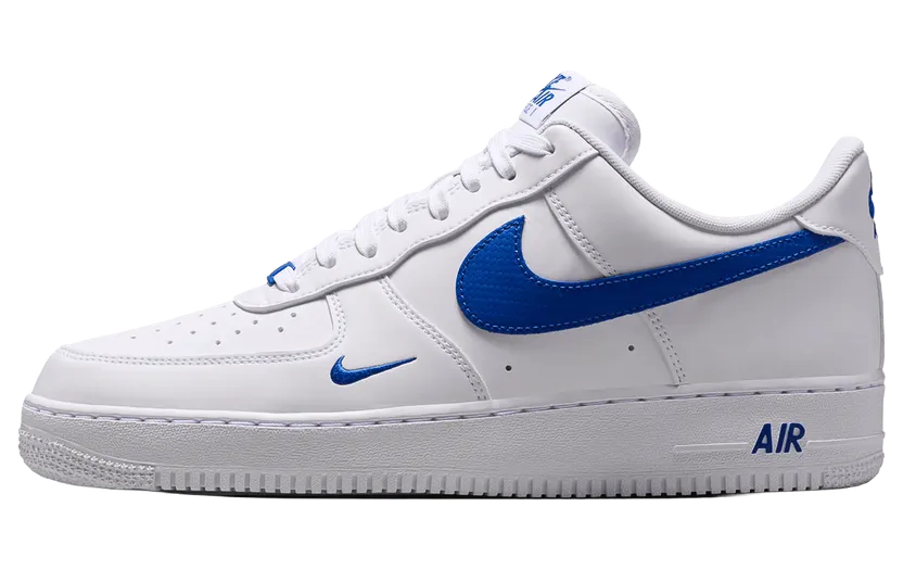 Nike Air Force 1 Low ’07 “Carbon Fiber Swoosh White Game Royal” (IV5732-100)