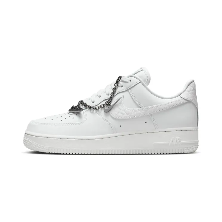 Nike Air Force 1 ’07 Low Summit White Mini Charm “Summit White / White / Metallic Silver” (IM6485-121)