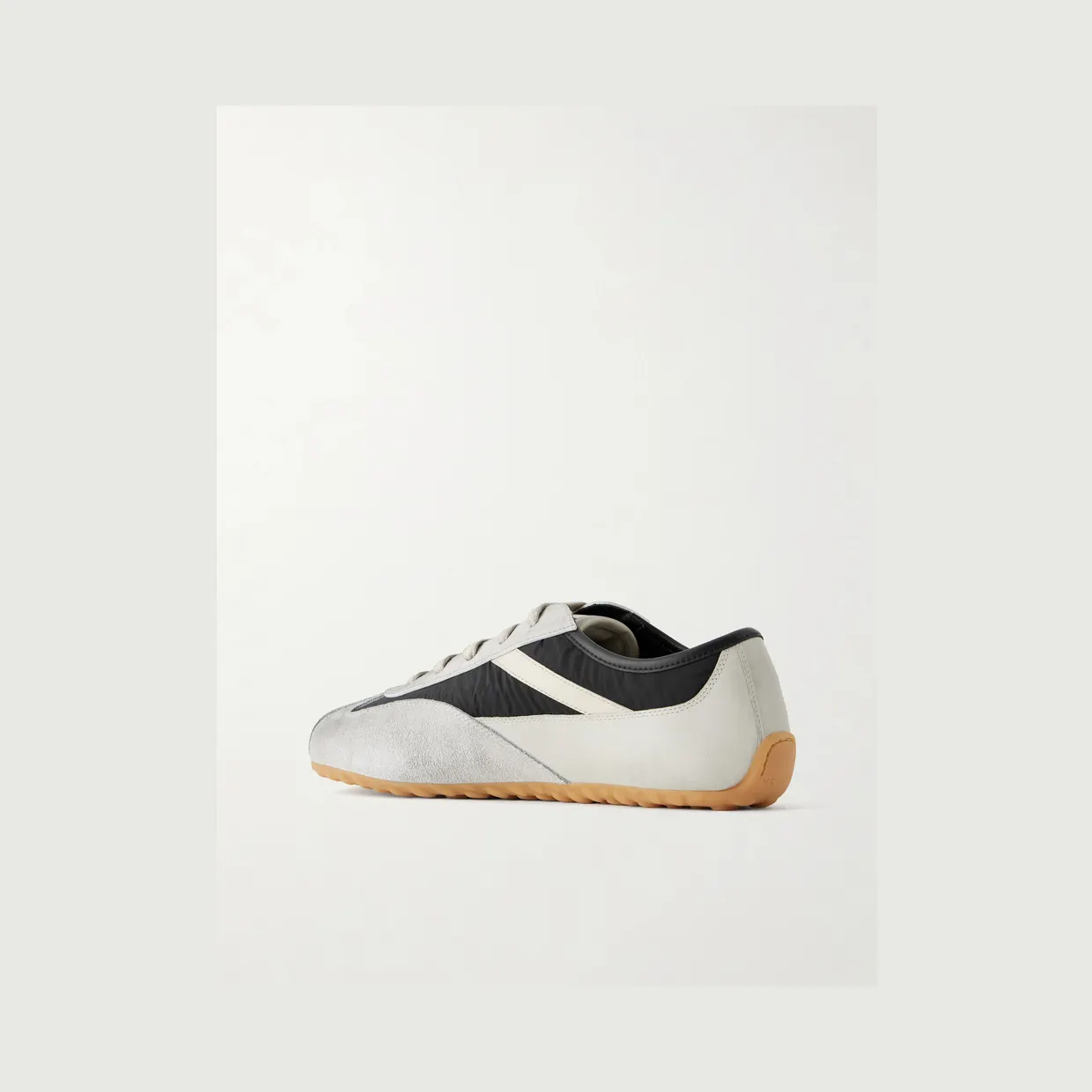 Mcqueen Suede-Trimmed Shell Sneakers Gray (868496WIAKI) (4)