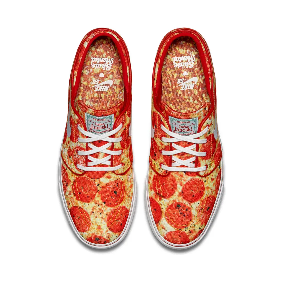 Nike SB Stefan Janoski Skate Mental Pepperoni Pizza University Red/White-White (845711-619)