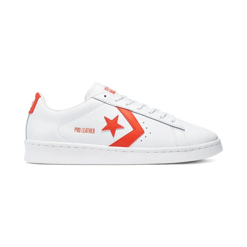 Converse Pro Leather Low Top White/bright Poppy/white (170756C)