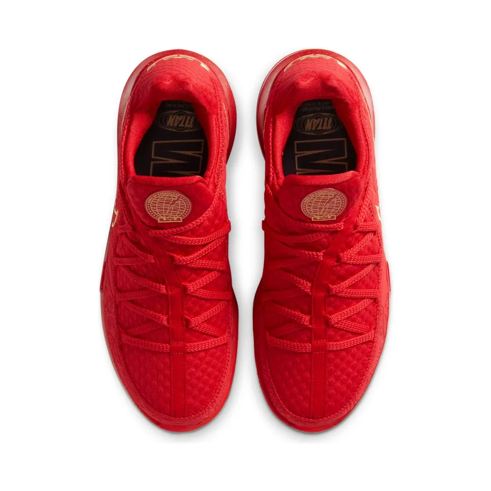 Nike LeBron 17 Low Titan University Red/Metallic Gold (CD5008-600)