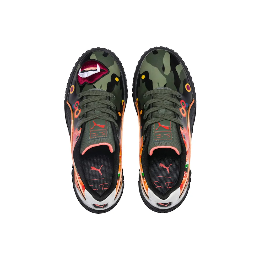 Puma Cali Sue Tsai Peonies Camo (W) Puma Black/Puma Black (369388-01)