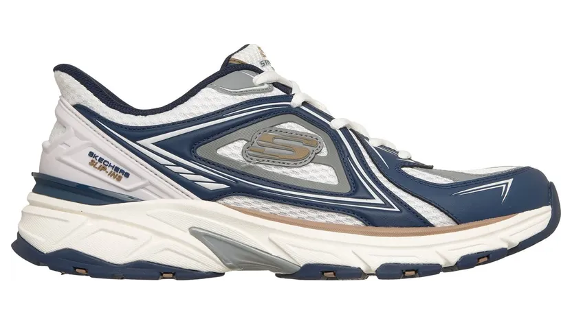 Skechers Slip-ins: Stamina Sport – Kordae Slip-On Wit/Marine
