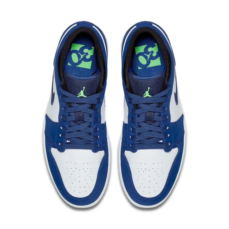 Jordan 1 Low Insignia Blue Insignia Blue/Wolf Grey-Ghost Green (553558-405)