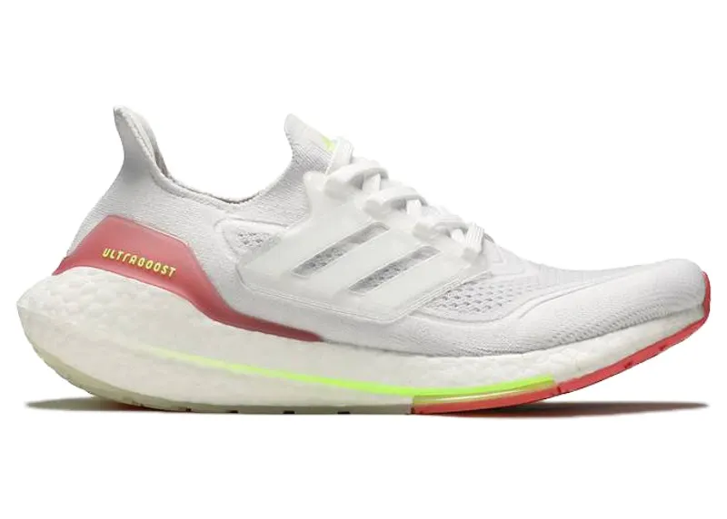 adidas Ultra Boost 21 White Hazy Rose (W) (FY0416)