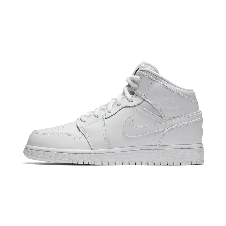 Air Jordan 1 Mid BG “White / Black” (554725-110)
