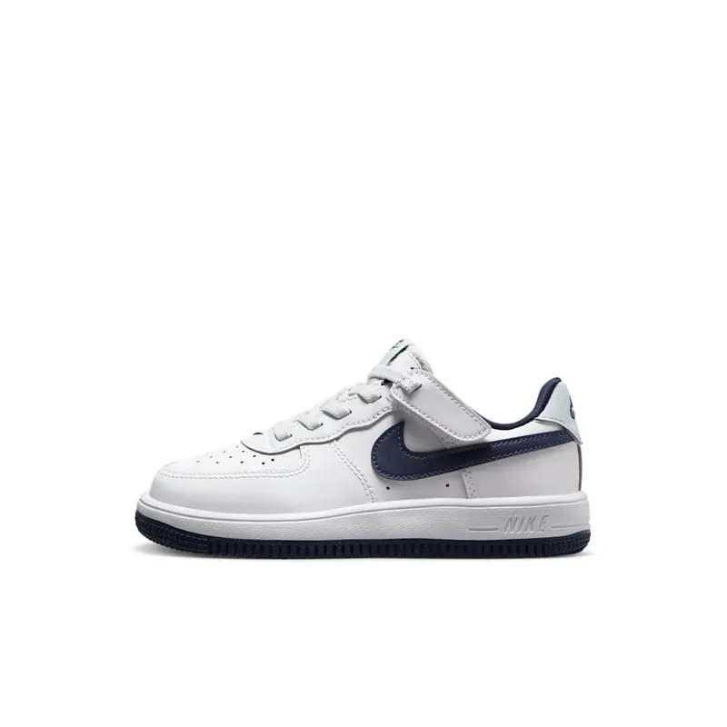 Nike Force 1 Low EasyOn PS “White Football Grey Midnight Navy” (FN0237-104)